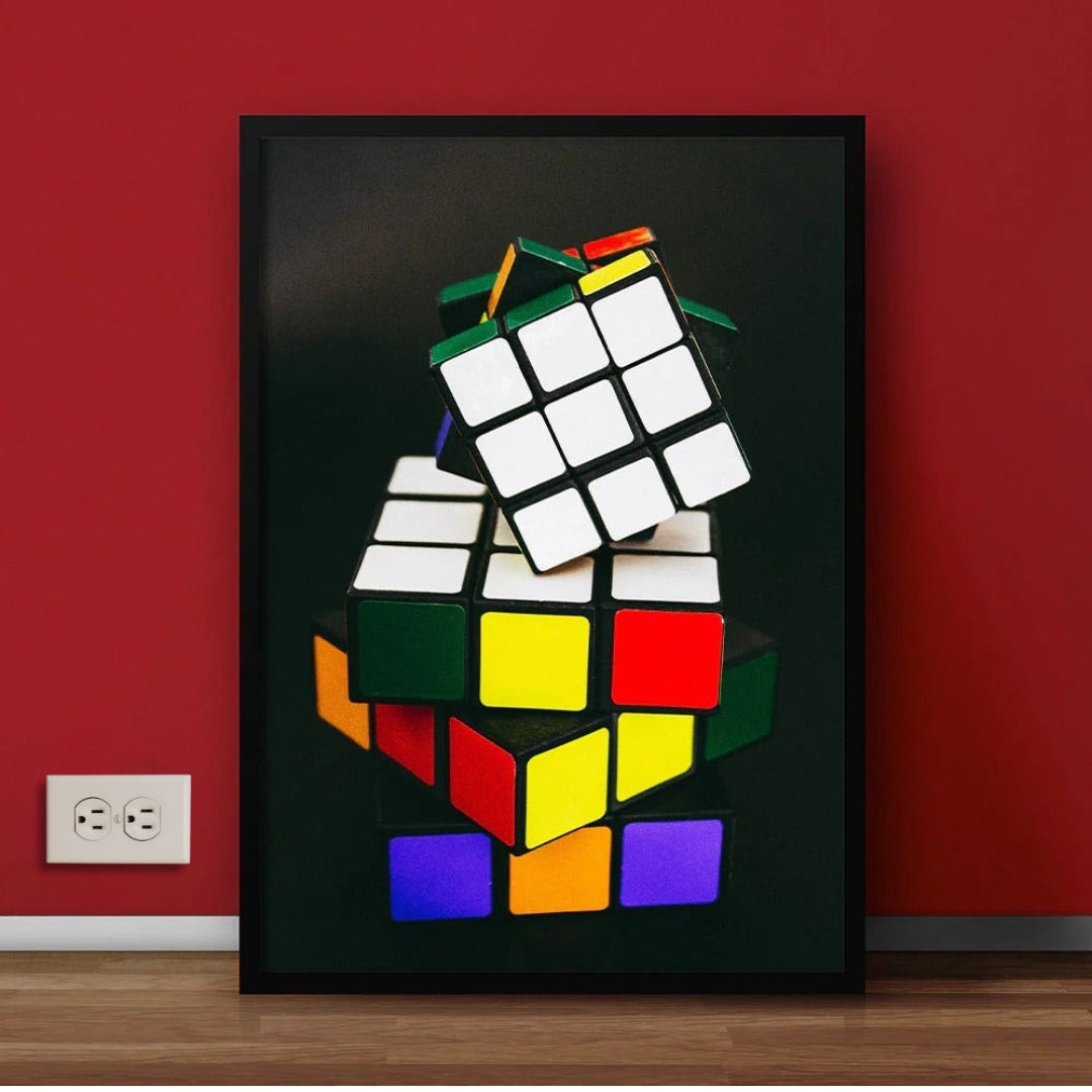 Rubiks Cube | Game Room Wall Decor