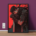 Guts Hugging His Sword | Berserk Anime Series Wall Art