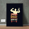 When in Doubt Workout | Motivational Gym Wall Decor Frame