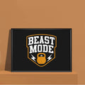 Beast Mode Typography | Motivational Wall Decor Frame