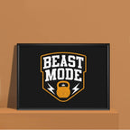 Beast Mode Typography | Motivational Wall Decor Frame