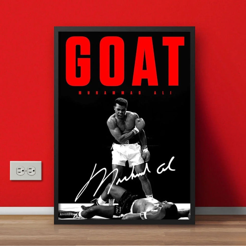 The GOAT 'Muhammad Ali' Iconic Wall Decor Frame