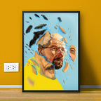 Abstract Face of Breaking Bad Heisenberg Shatter