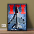 JF-17C Thunder Pakistan Airforce Illustration | Pak Army Wall Frame