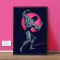 Arnold Schwarzenegger Legendary Body Flex | Gym Wall Decor Frame