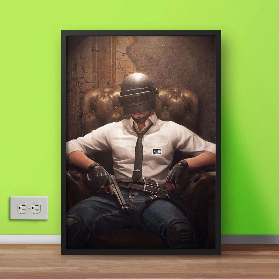 PUBG Main Character Design | Gaming Room Wall Art