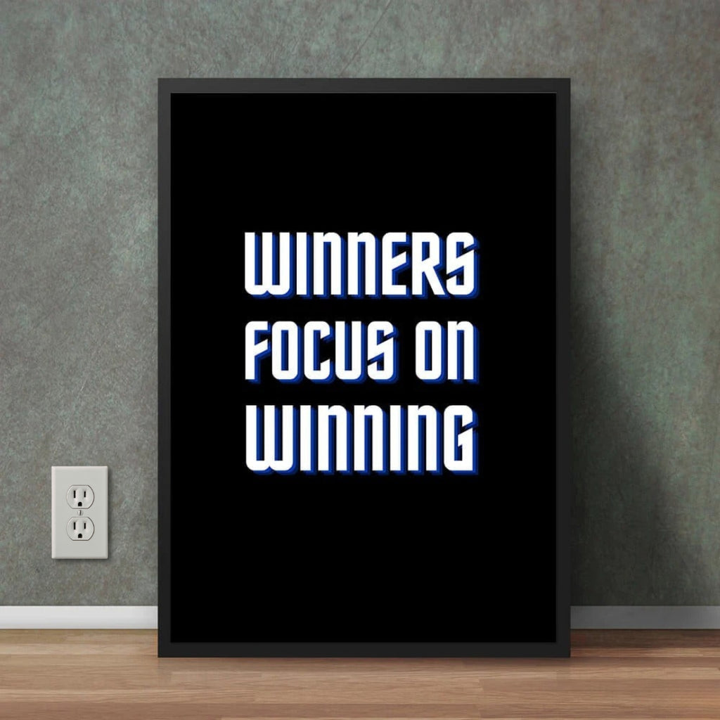 Winners Focus on Winning | Motivational Wall Frame