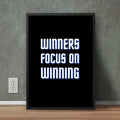Winners Focus on Winning | Motivational Wall Frame