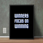 Winners Focus on Winning | Motivational Wall Frame
