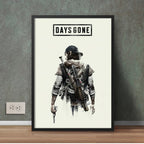 Days Gone Survivor Portrait | Gaming Room Wall Art Frame