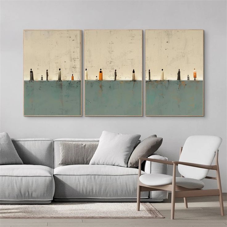 Abstract Tranquility Wall Decor - Pack of 3