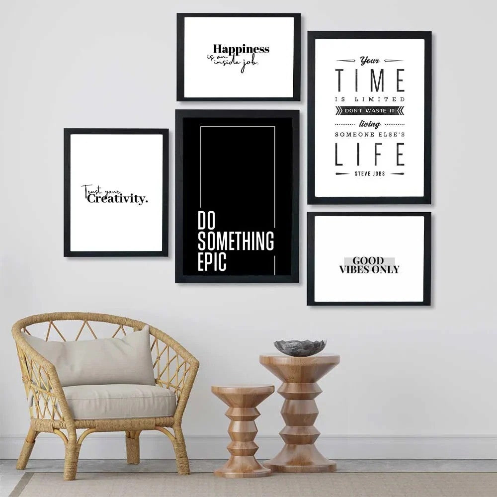 Do Something Epic & Motivational Wall Frames - Pack of 5