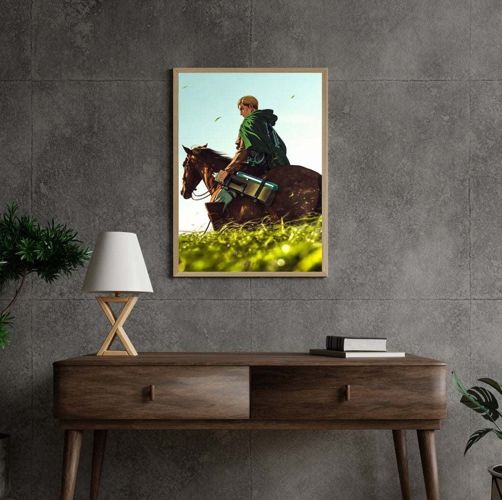 Erwin Smith Horse Riding Wall Frame - Best for Gaming Room