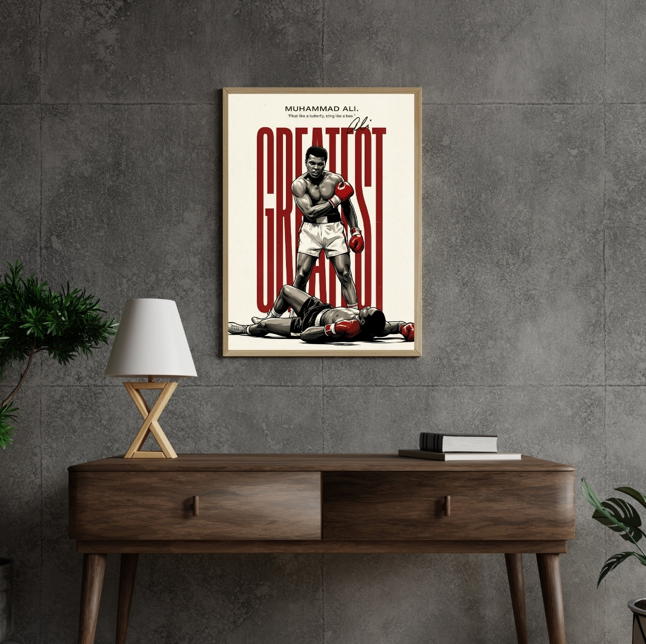 The Great Muhammad Ali Victory Wall Decor Frame