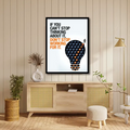 Don't Stop Working for Your Goal Inspirational Wall Decor Frame
