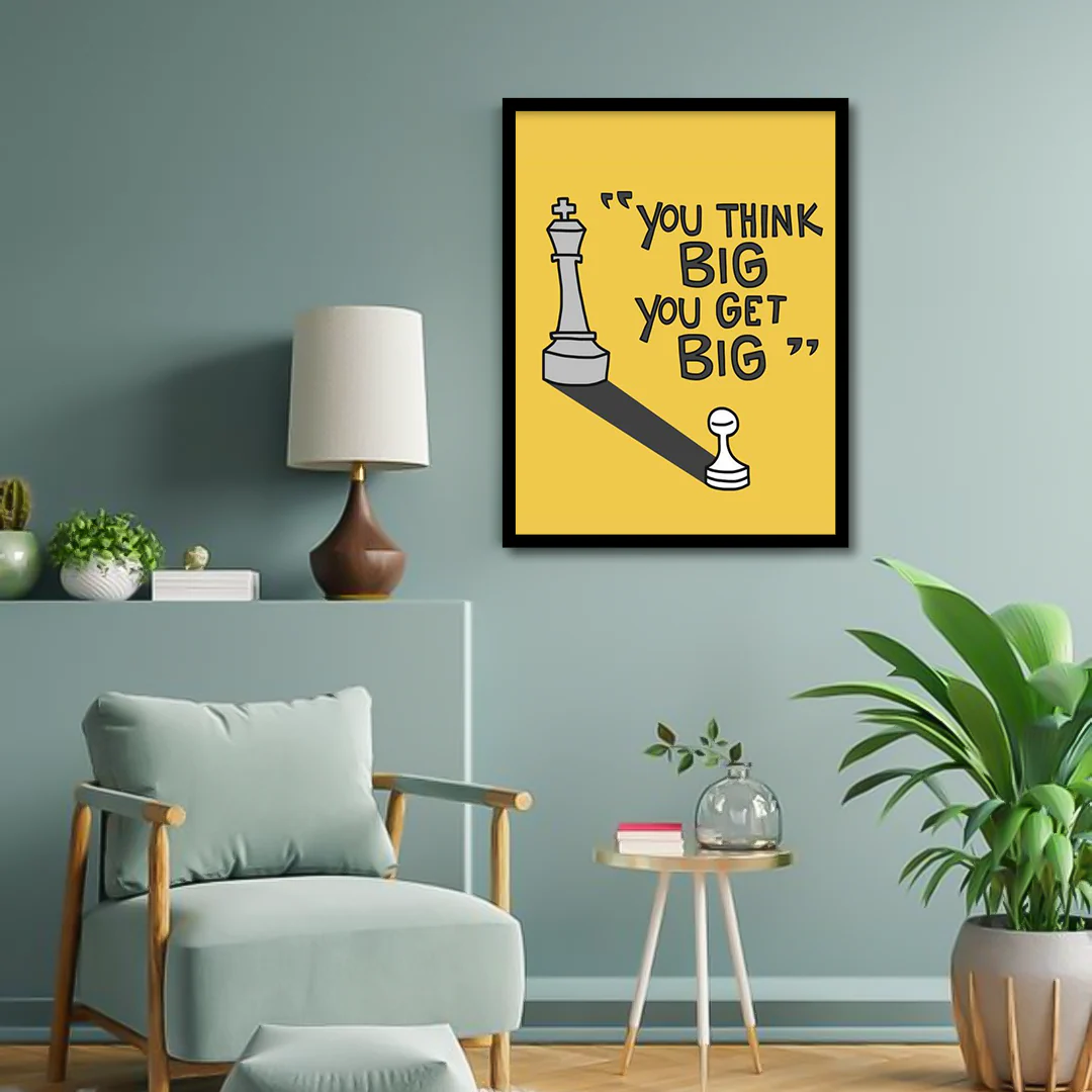 Think Big Get Big Motivational Wall Art