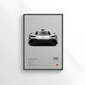 Mercedes AMG ONE | Mercedes Black & White Cenimatic Wall Art