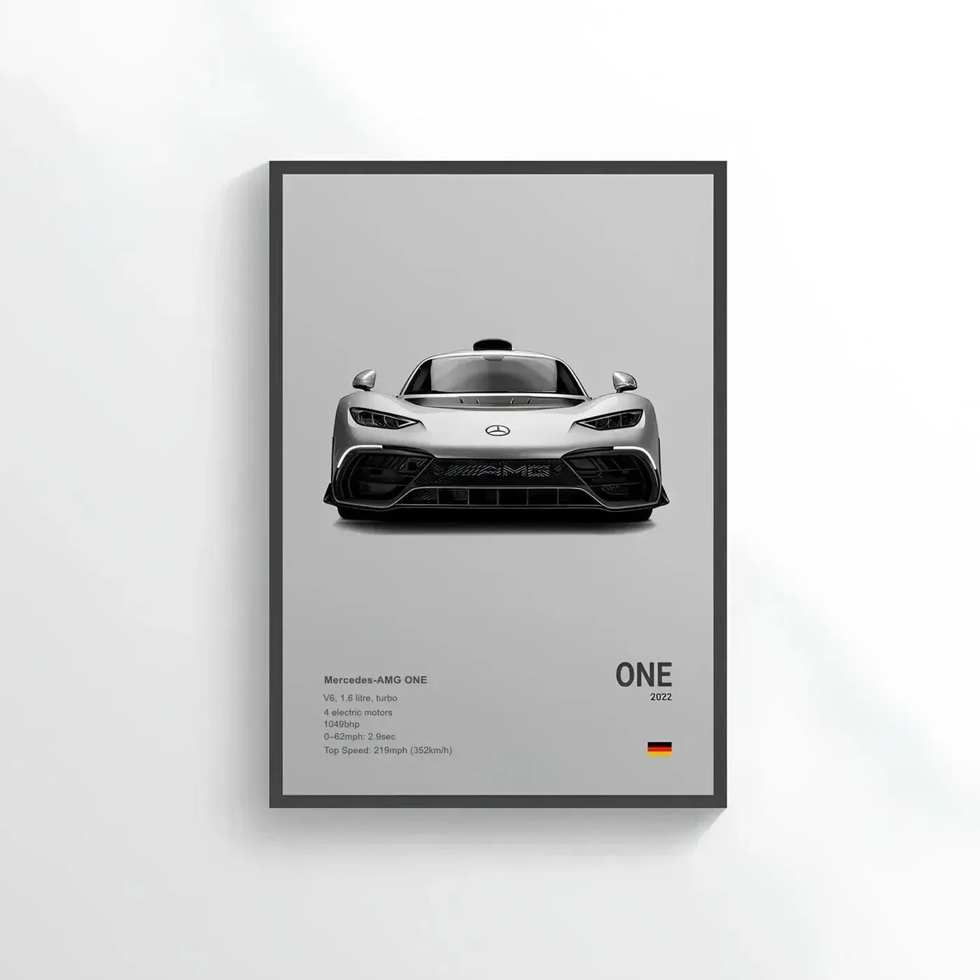 Mercedes AMG ONE | Mercedes Black & White Cenimatic Wall Art