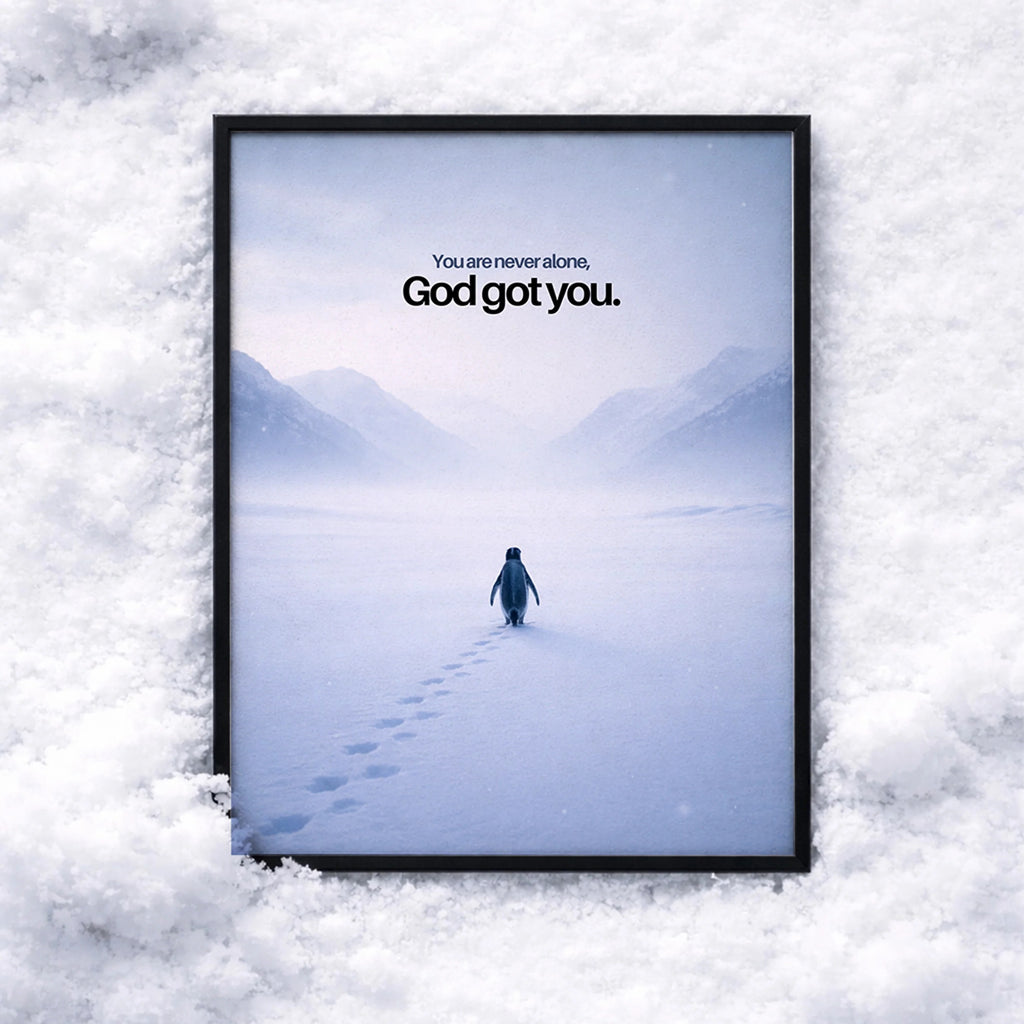 Alone Penguin Wall Art