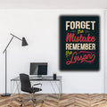 Forget the Mistake Remember the Lesson Motivational Wall Decor Frame