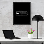 Inspirational Framed Canvas - Modern Positive Motivational Quote Decor