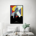 Karachi Skyline Initials Fusion Abstract Wall Art