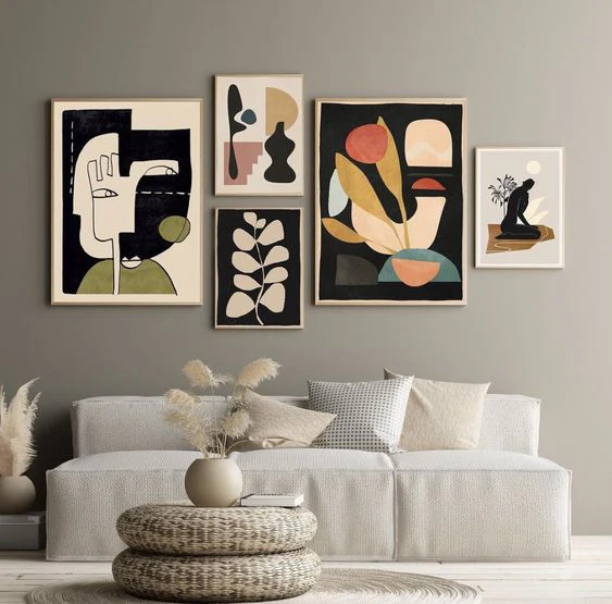 Aesthetic Wall Arts- Pack of 5