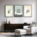 Iman & Islamic Artistic Typography Wall Art - Pack of 3