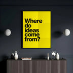 Where Do Ideas Come From Wall Decor Frame