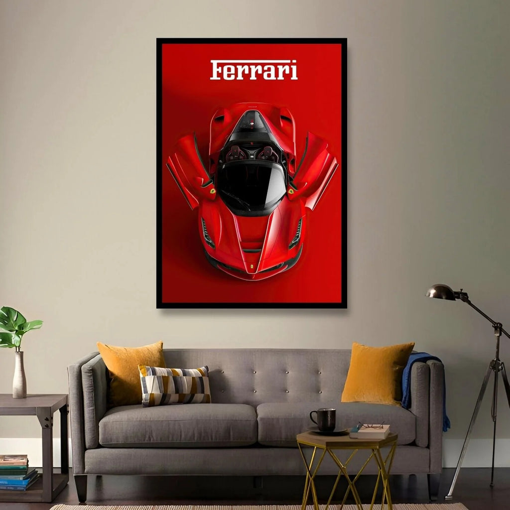 LaFerrari Aperta |  Red Colored Cenimatic Sports Car Art