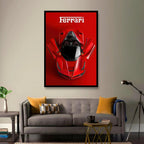 LaFerrari Aperta |  Red Colored Cenimatic Sports Car Art