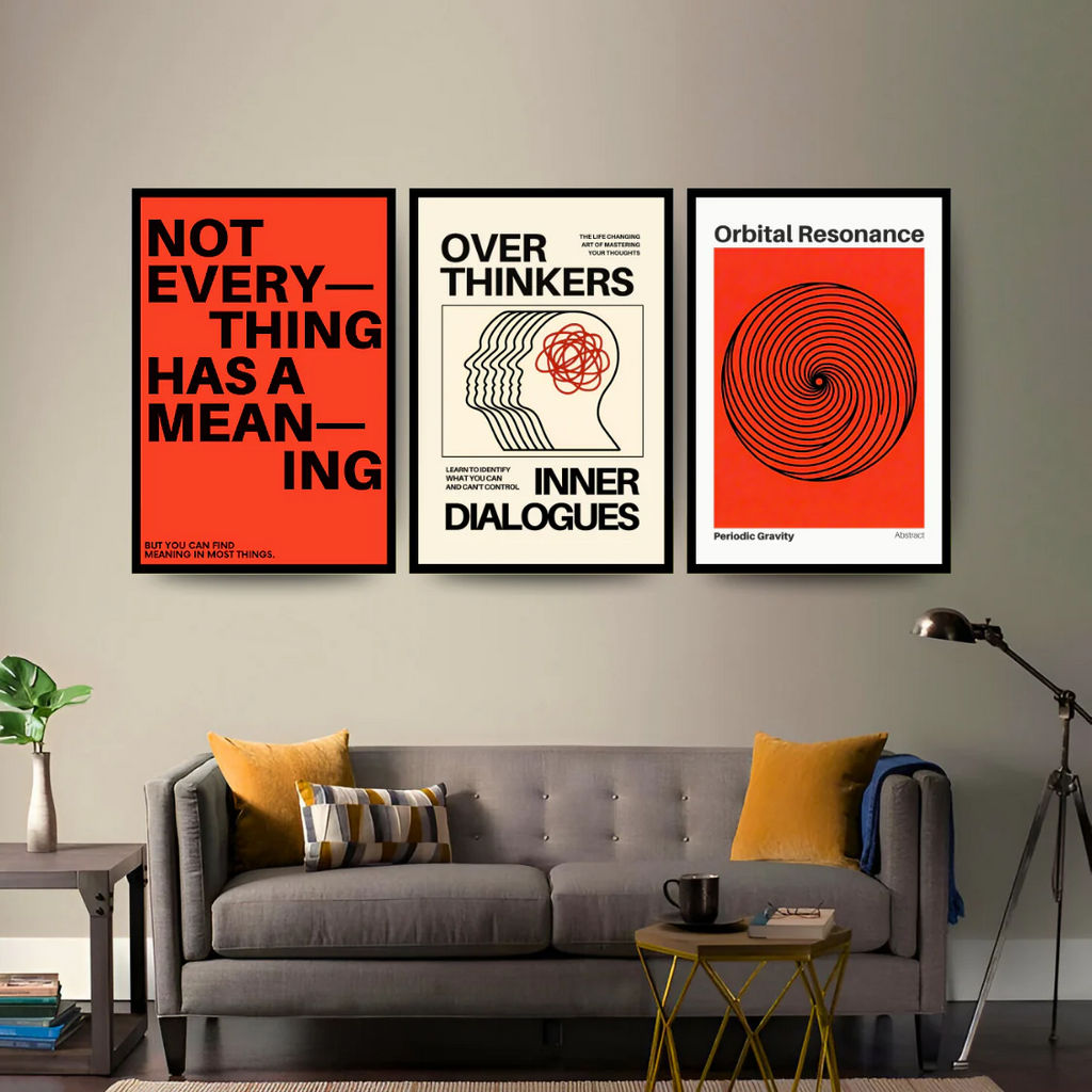 'The Contemplation' Wall Decor Frames - Pack of 3
