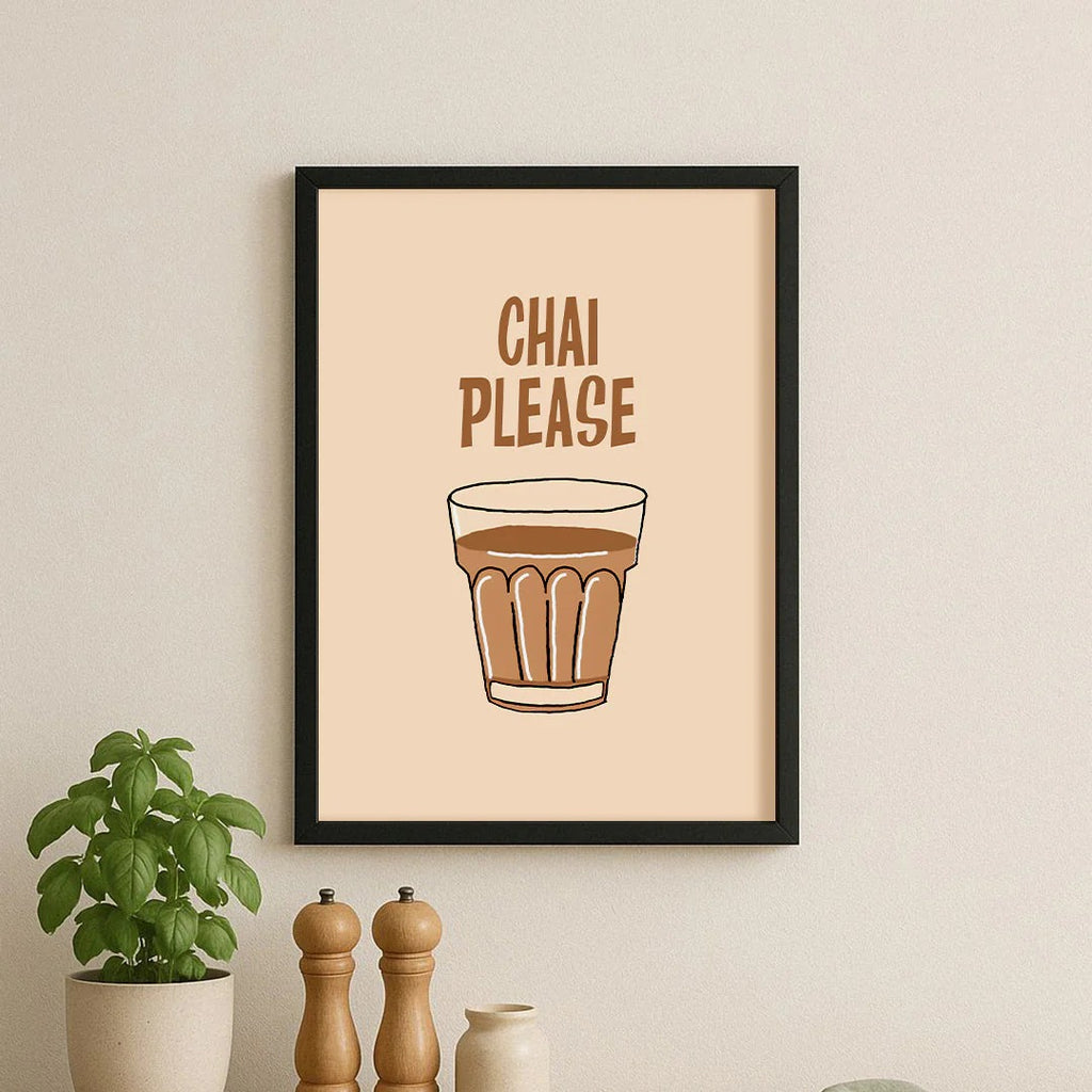 Chai Please Wall Decor for Restaurants