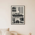 911 Porsche Car Wall Art