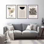 Aesthetic Italian Style Abstract Wall Art - Pack of 3