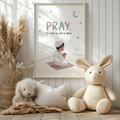 Pray: It's time to talk to Allah - Wall Art for Kids Room