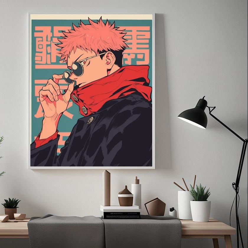 Yuji Itadori - Jujutsu Kaisen Japanese Anime Wall Frame