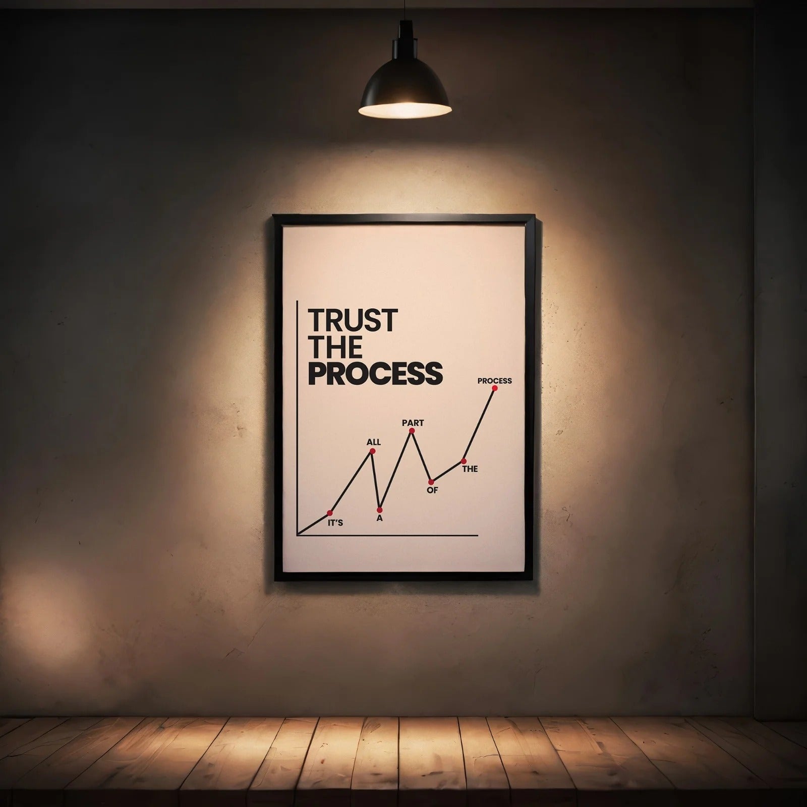 Trust The Process | A Creative Motivational Wall Art