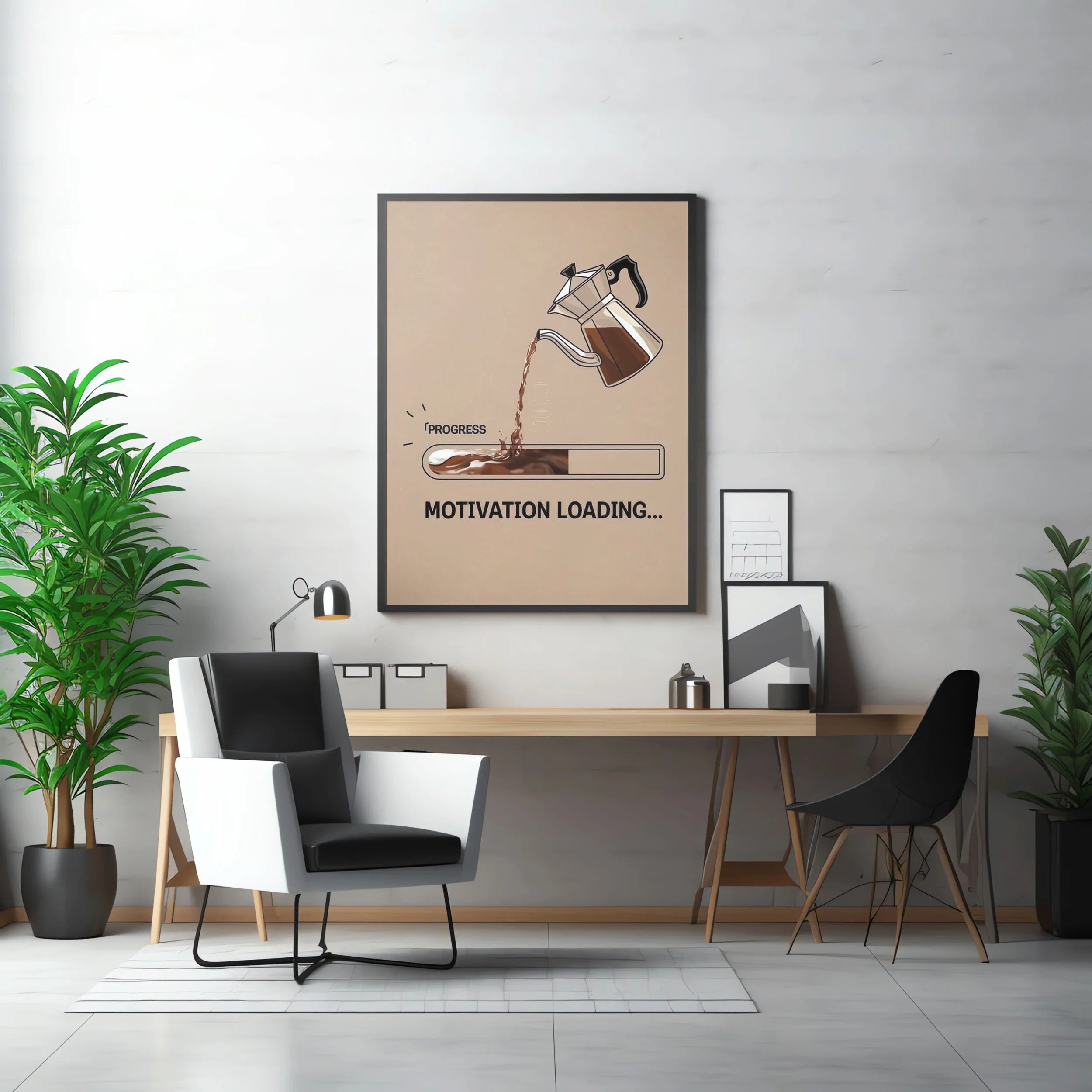 Motivation Loading Wall Decor Frame