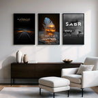 Daily Ibadah Reminder Wall Frames - Pack of 3