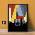 Lahore Skyline Initials Fusion Abstract Wall Art